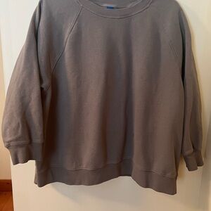 I would call this a comfy olive colored sweatshirt